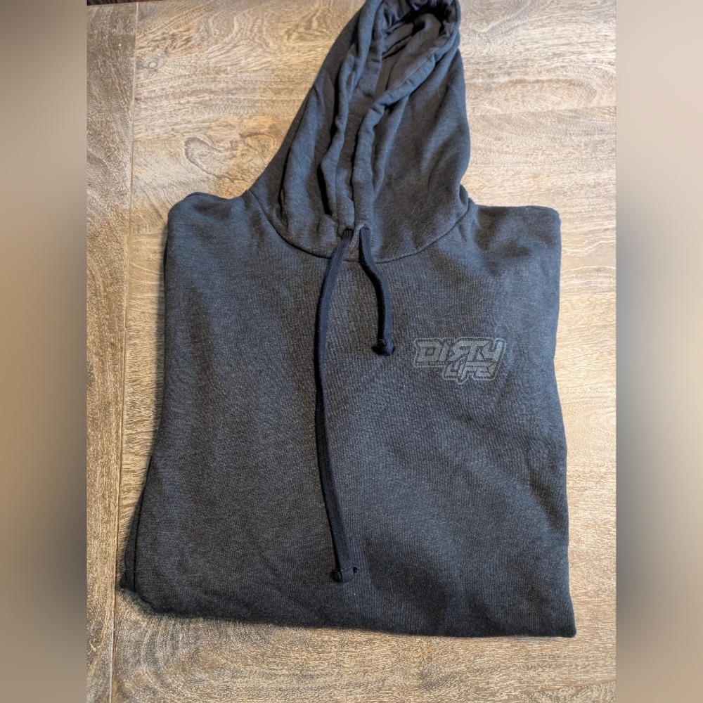 Men's Gray Hoodie Dirty Life
